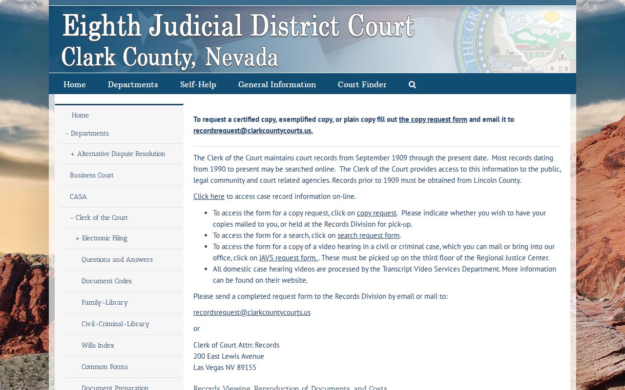 Whitney resident lookup court records access guidance