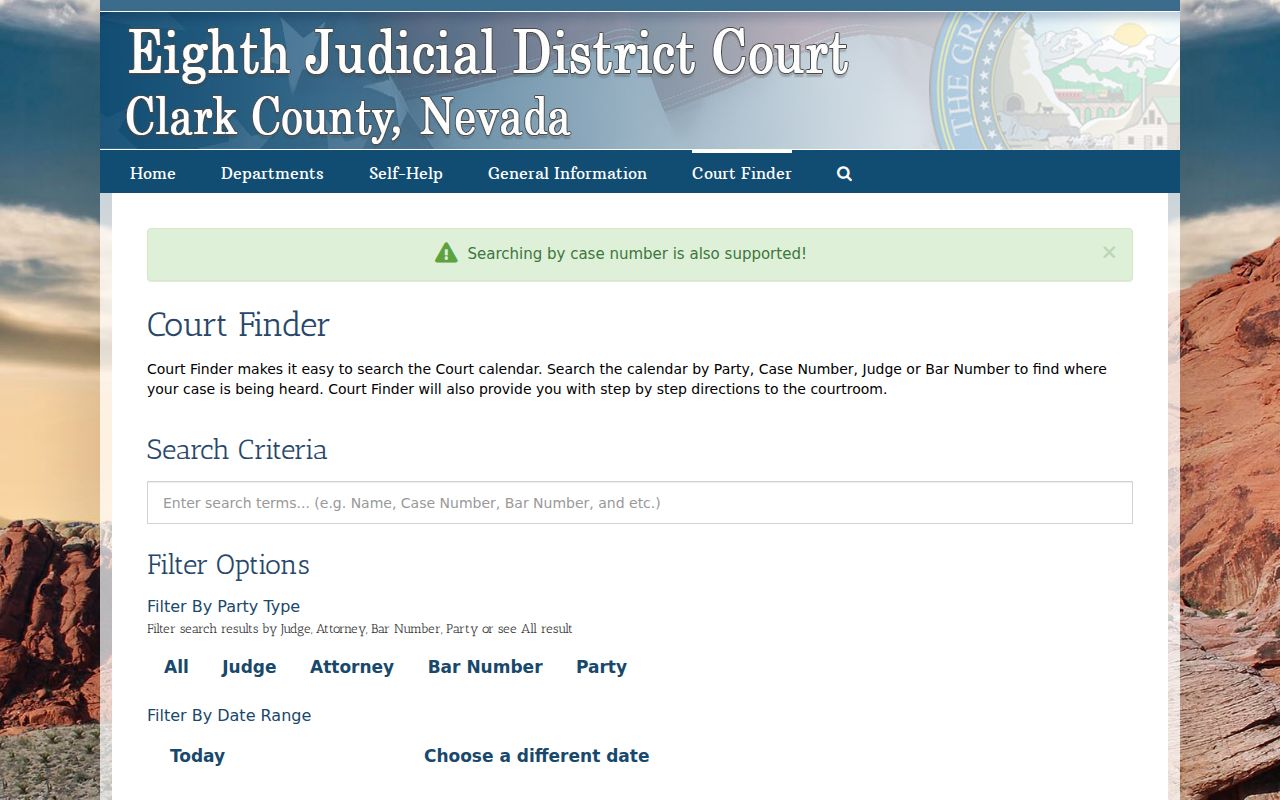 Whitney residents directory District Court CourtFinder search options
