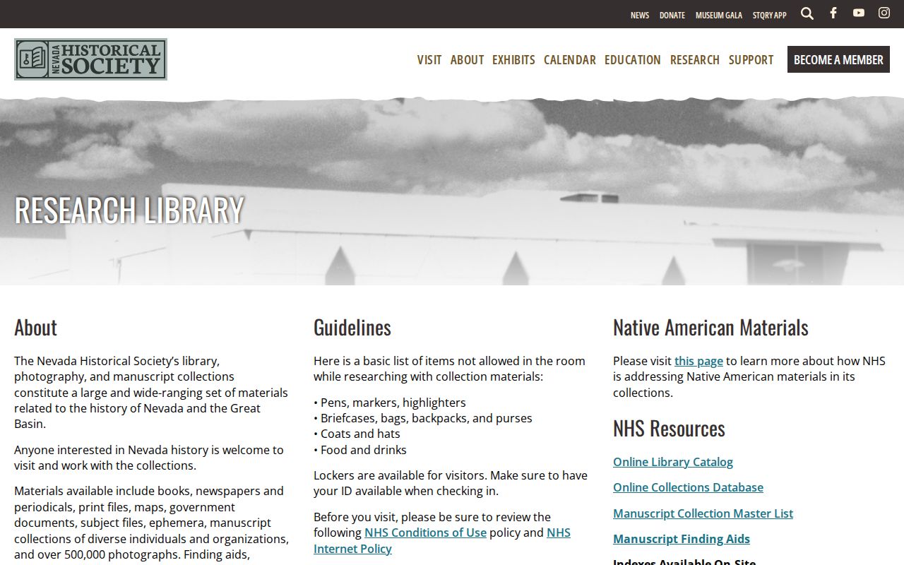 Whitney city directory research access at Nevada Historical Society