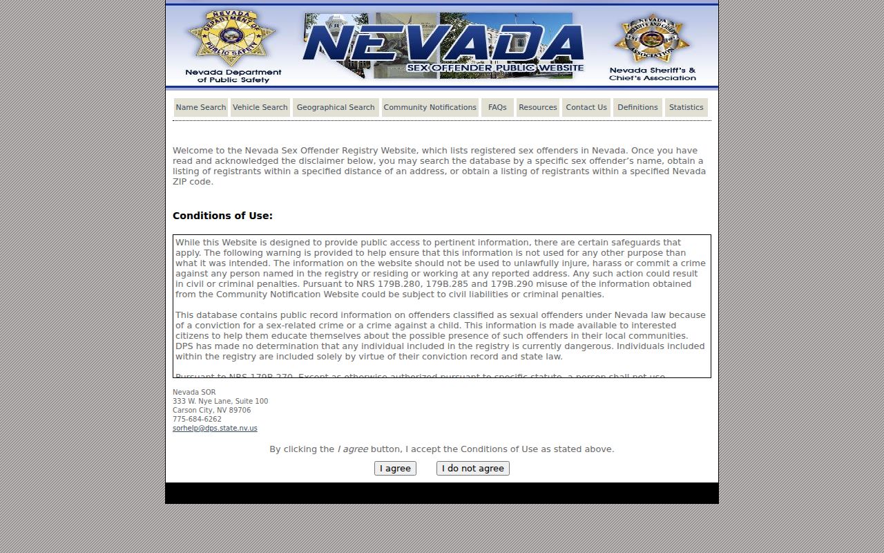 Whitney residents directory Nevada registry search choices